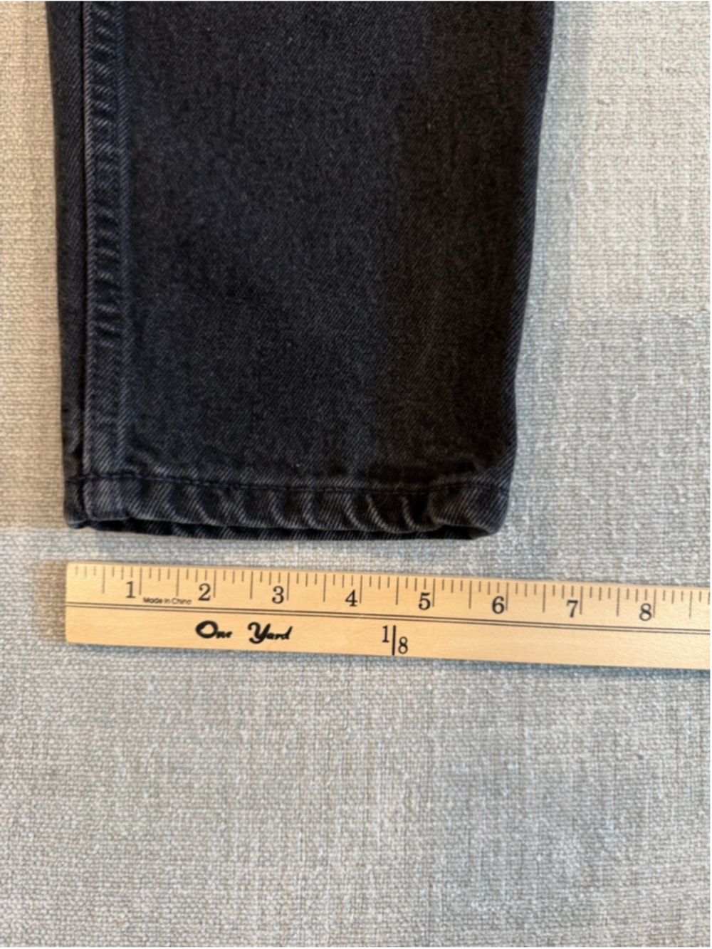 Levi’s 950 vintage 90s orange tag black wash relaxed tapered women’s size 11 - Picture 4 of 11
